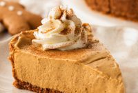 Festive No Bake Gingerbread Cheesecake