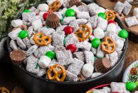 Joyful No Bake Christmas Chex Puppy Chow