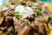Creamy Ground Beef Stroganoff