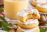 Gourmet Frosted Eggnog Holiday Cookies