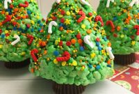Festive Rice Krispie Christmas Trees