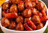 Effortless Teriyaki BBQ Crockpot Meatball and Smokie Bites