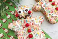 Spiced Gingerbread Fruity Pebble Bars