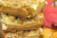 Harvest Pumpkin Crumble Cheesecake Squares