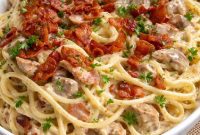 Luscious Chicken and Bacon Carbonara