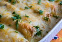 Velvety White Chicken Enchiladas