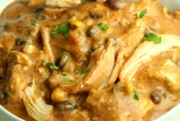 Velvety Slow Cooker Cream Cheese Chicken Chili