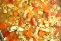 Slow-Cooked Sicilian Comfort Chicken Soup