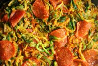 Low Carb Pizza Zucchini Noodles