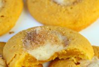 Spiced Pumpkin Cheesecake Thumbprint Treats