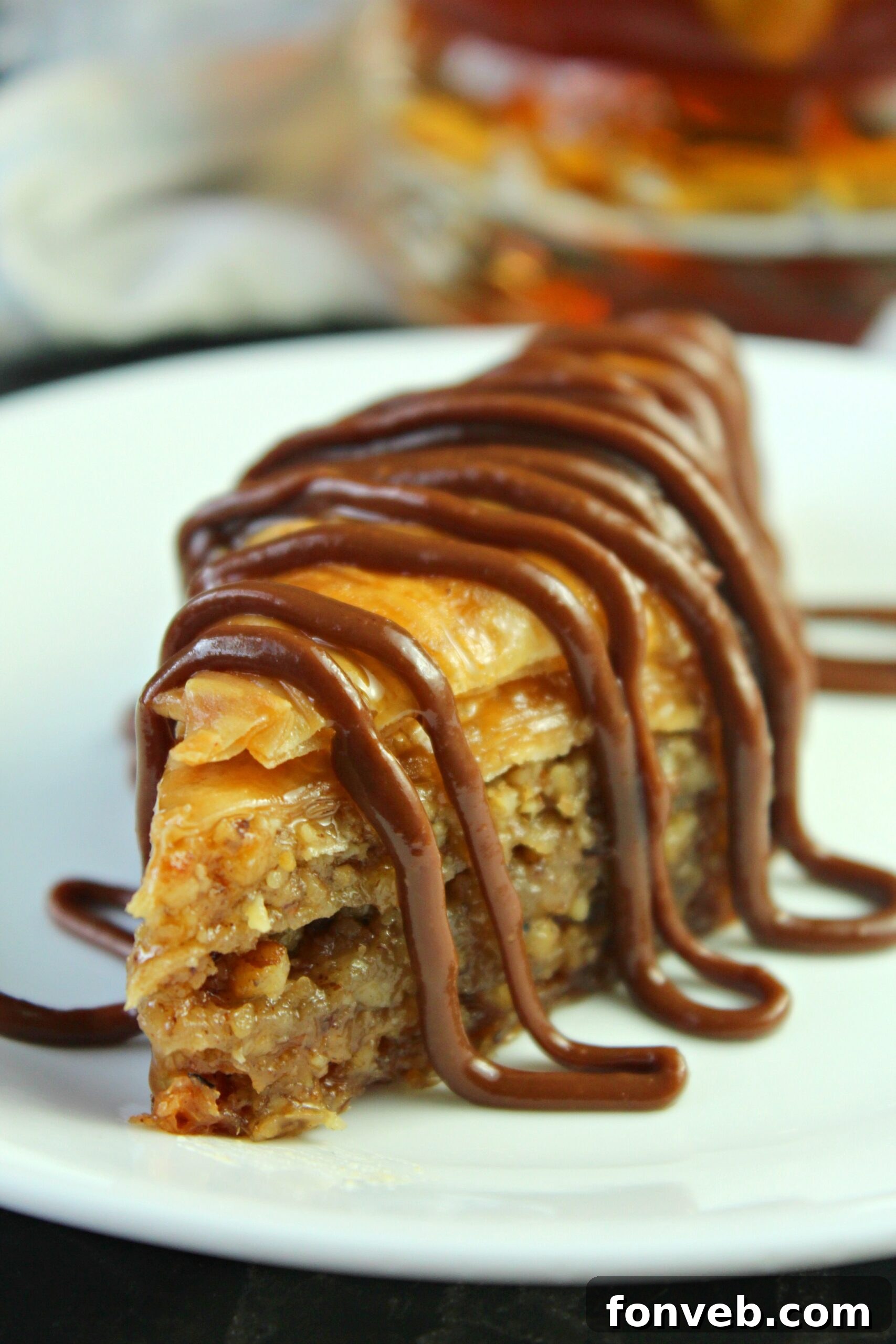 Grandma's Baklava 7 Baklava in a pan, ready for soaking