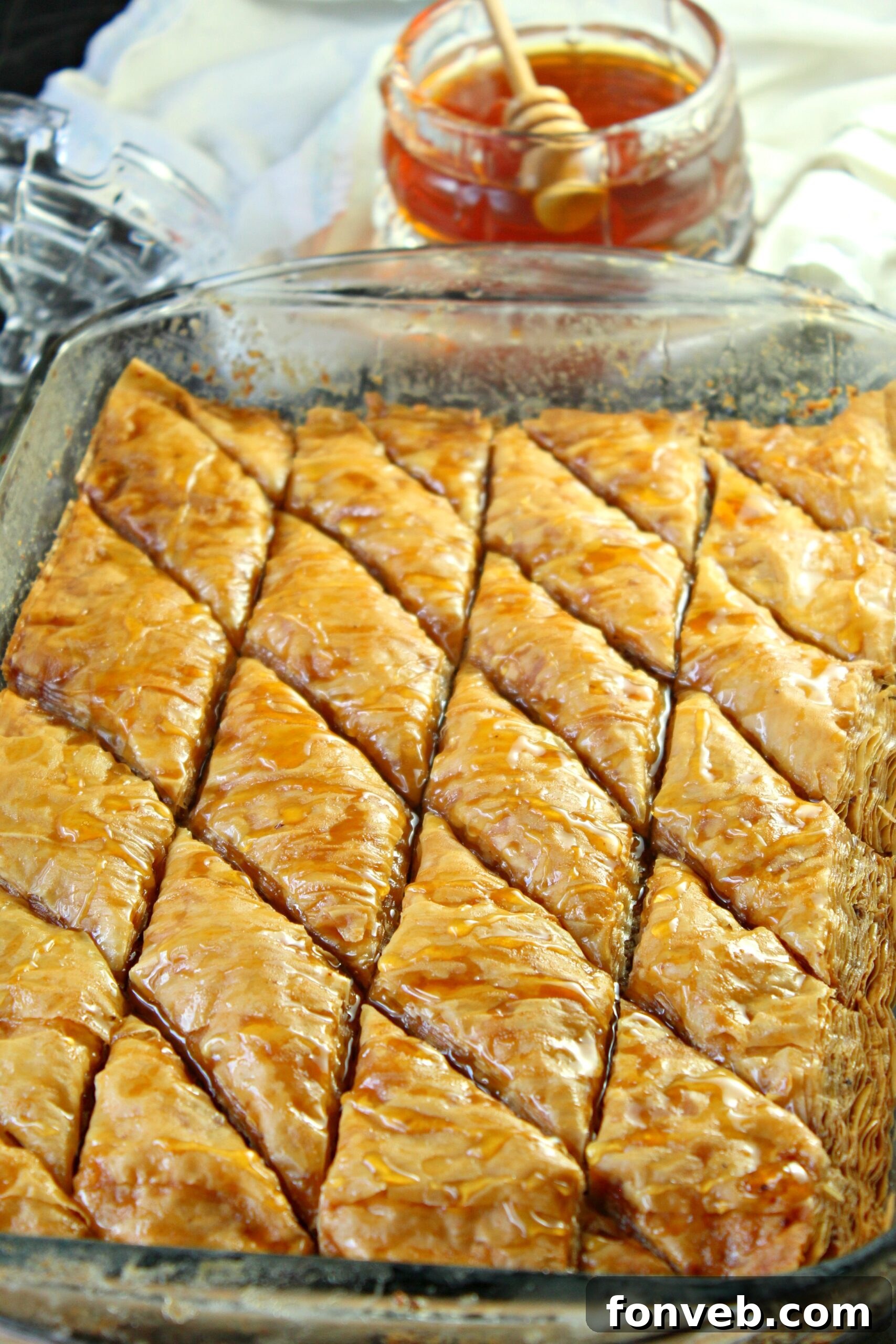 Grandma's Baklava 8 Baklava pieces drizzled with honey