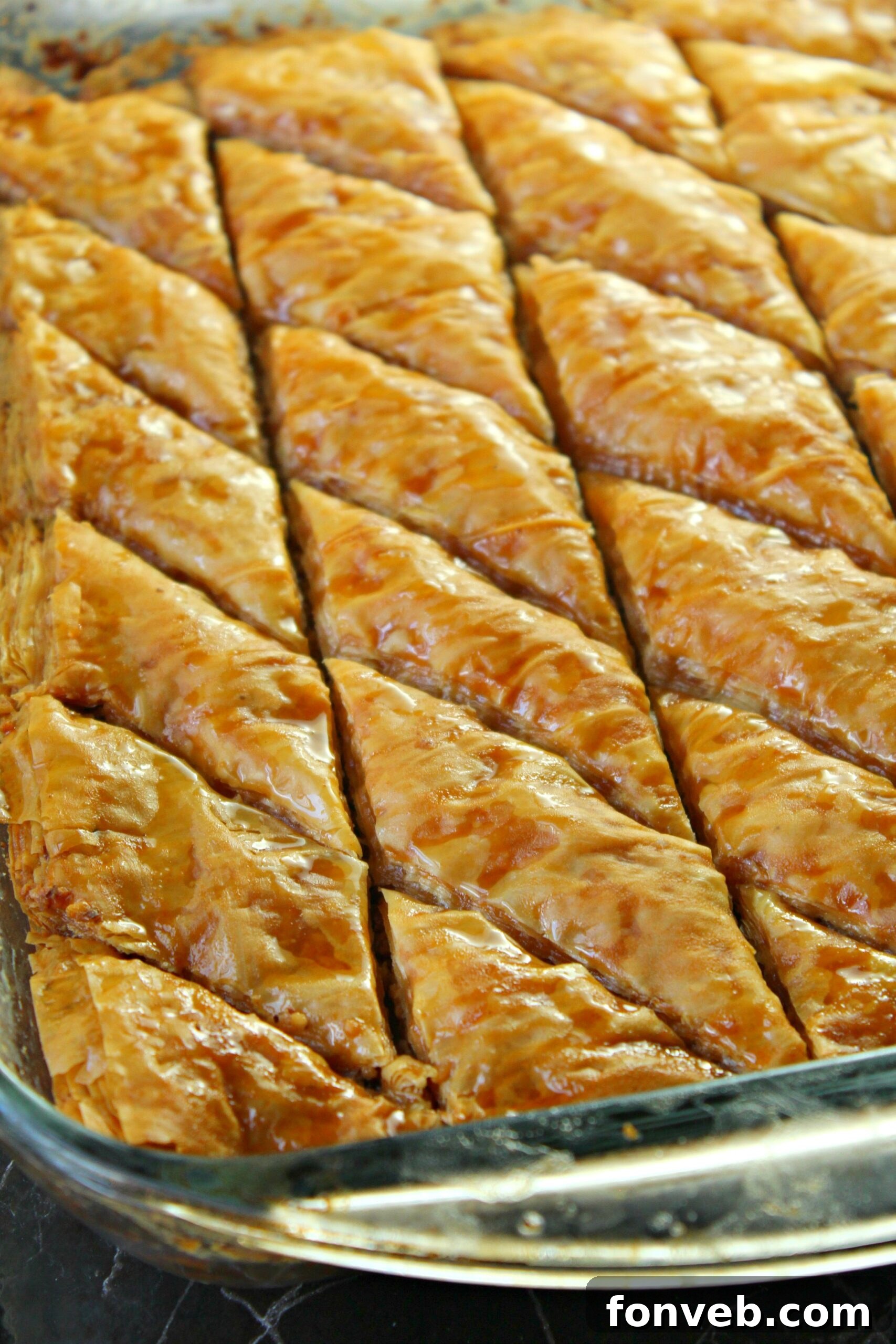 Grandma's Baklava 10 Baklava on a festive holiday table