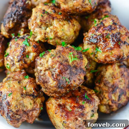 Homemade Baked Italian Meatballs