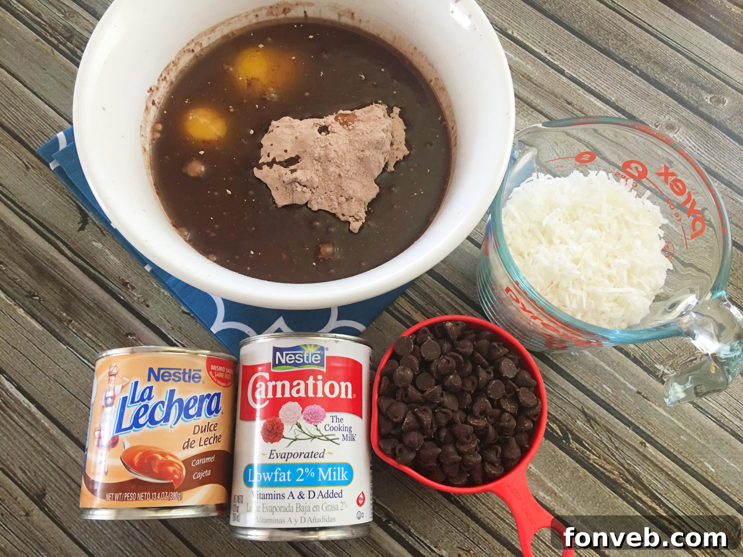 Island Caramel Coconut Dream Brownies 3 Close-up of a single Samoa Girl Scout Cookie