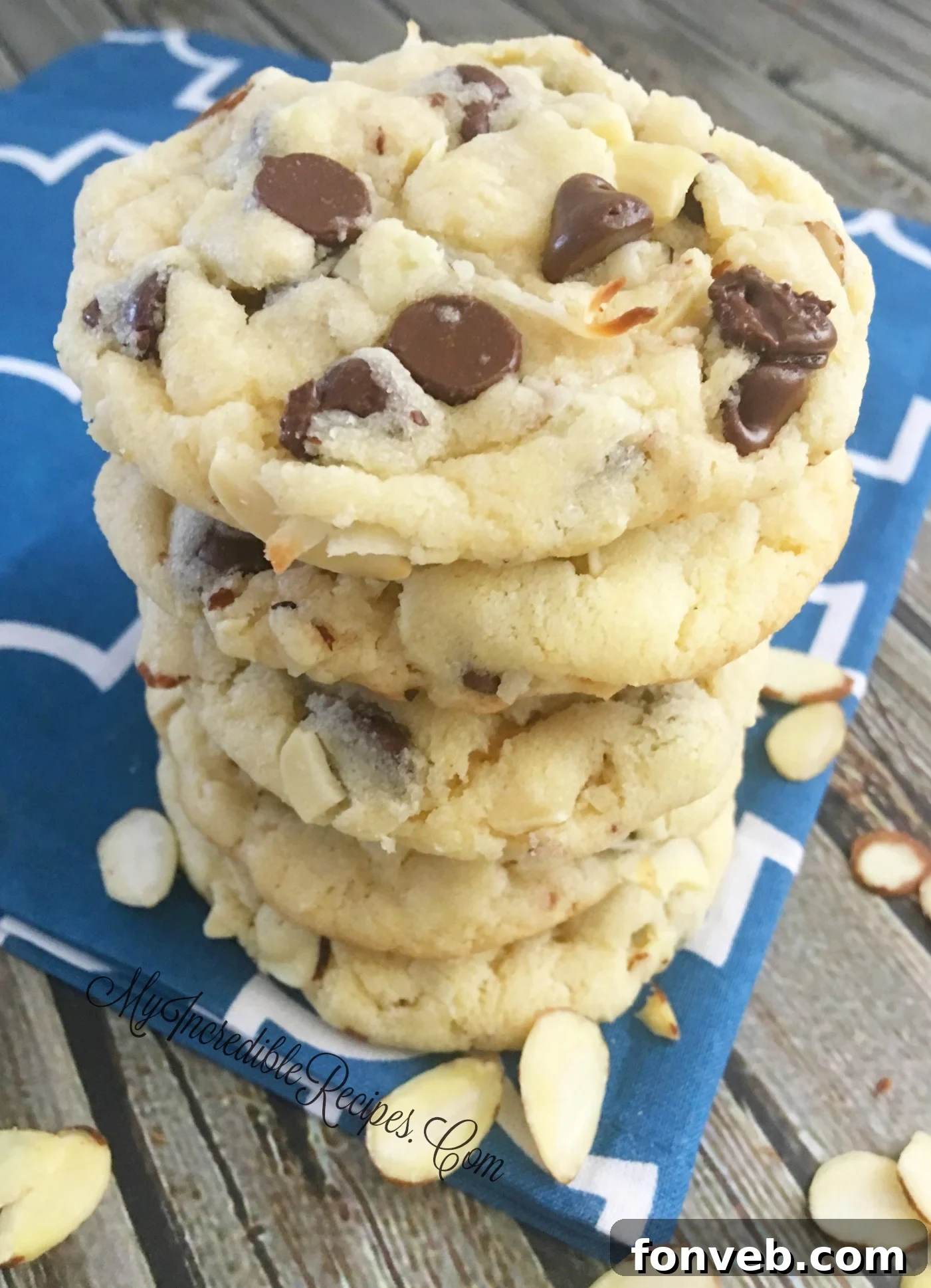 Decadent Coconut Almond Chocolate Delights 2 Delicious Almond Joy cookies freshly baked