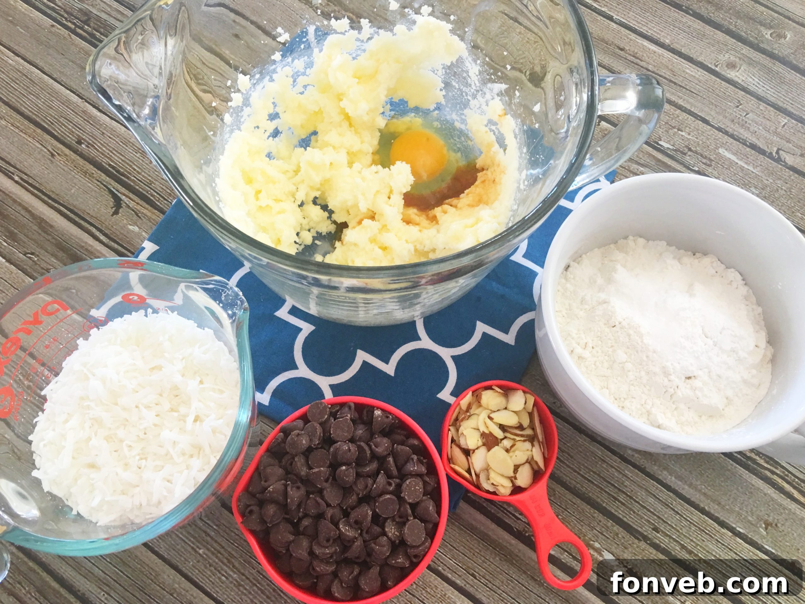 Decadent Coconut Almond Chocolate Delights 3 Close-up of baked Almond Joy cookies on a tray