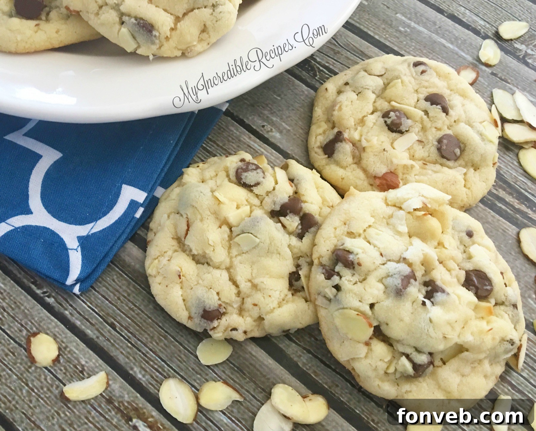 Decadent Coconut Almond Chocolate Delights 5 A close up shot of two Almond Joy cookies