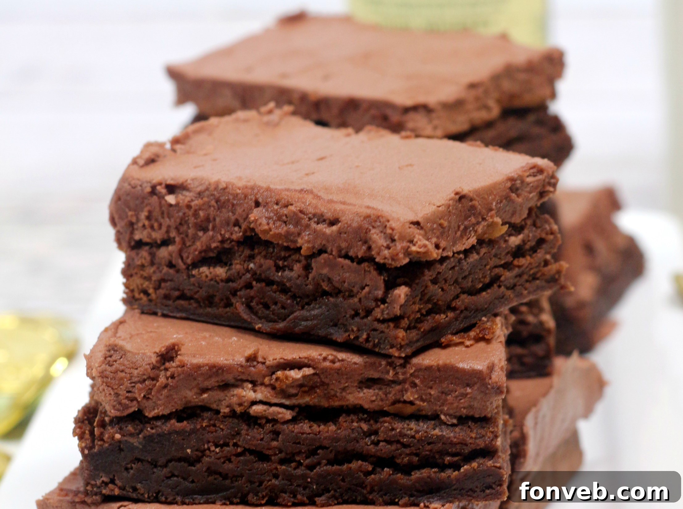 Ingredients for Irish Fudge Brownies including a bottle of Jameson whiskey