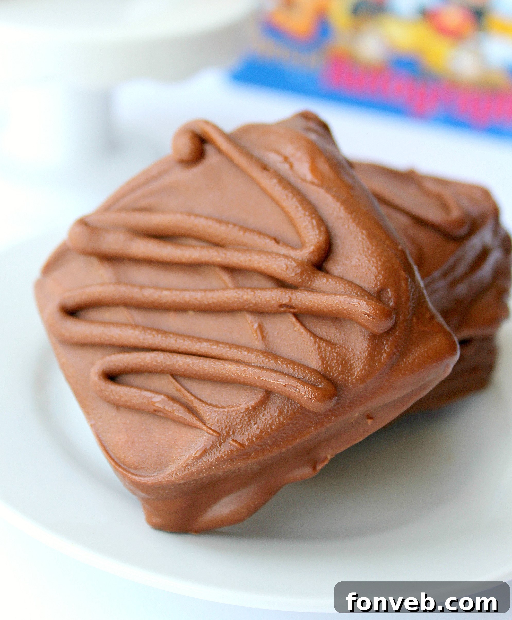 Stacked Disney chocolate peanut butter sandwiches, ready to be enjoyed by the family