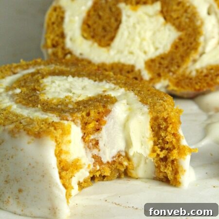 Pumpkin Roll with Cream Cheese Frosting