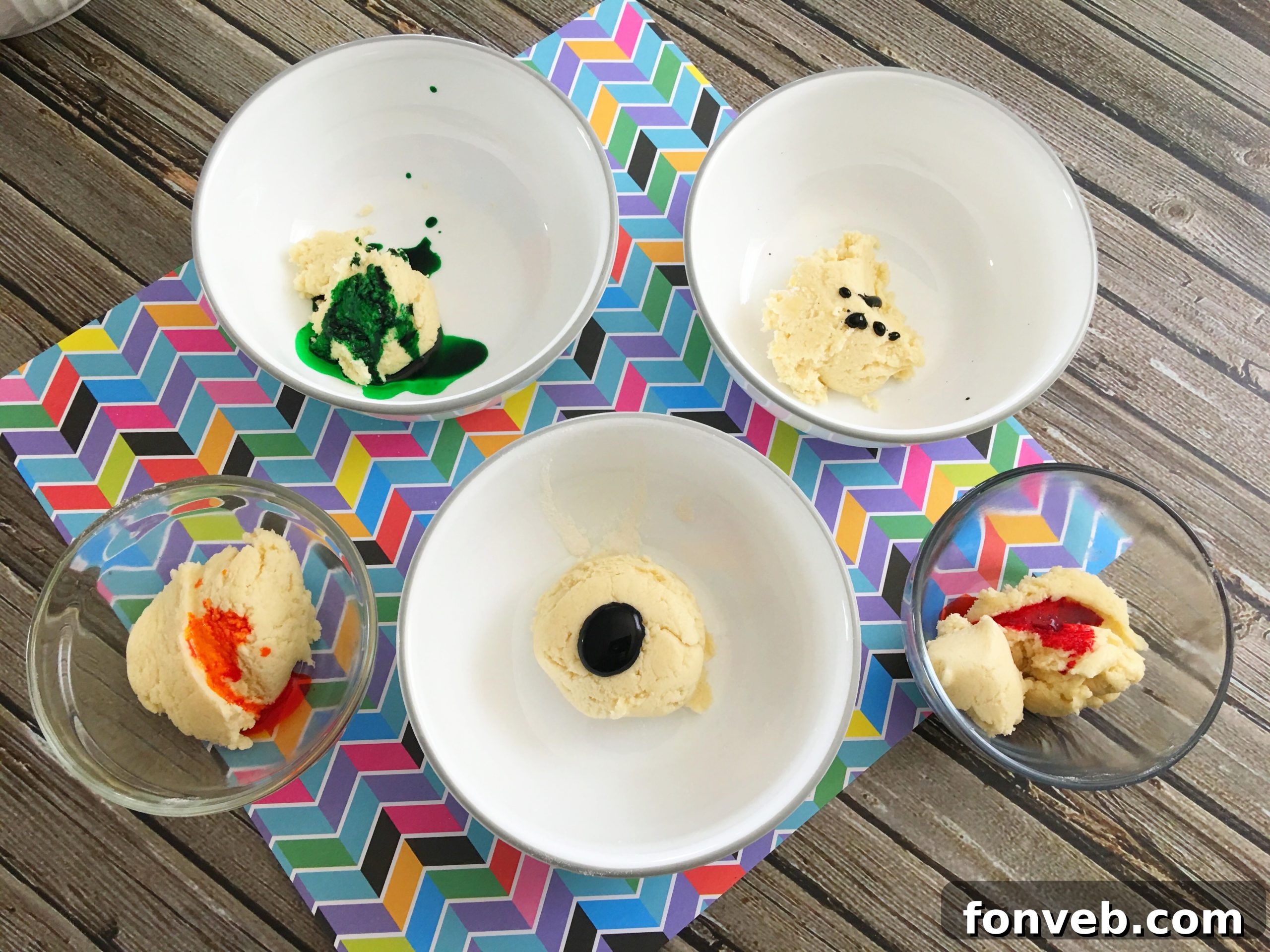 Handcrafted Rainbow Chocolate Chip Cookies 4 Children happily holding and enjoying colorful rainbow cookies