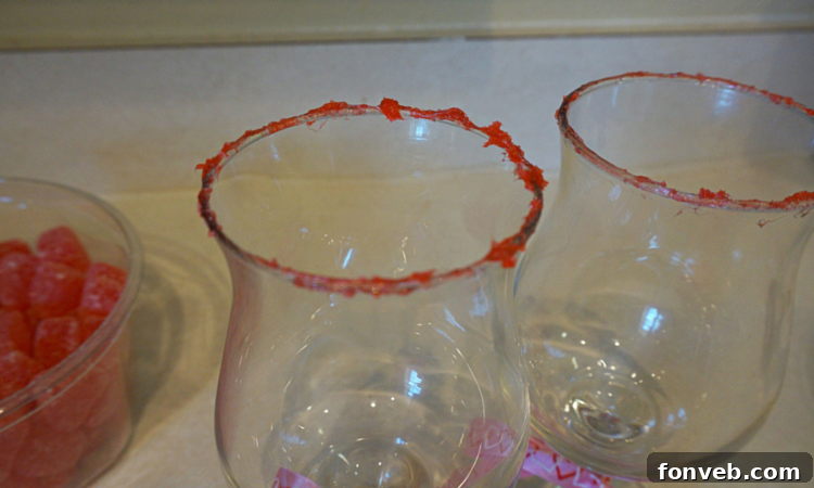 Red Hot Love Cocktail ingredients including cinnamon tequila and grenadine