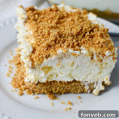 Pineapple Dream Dessert (No Bake) final product