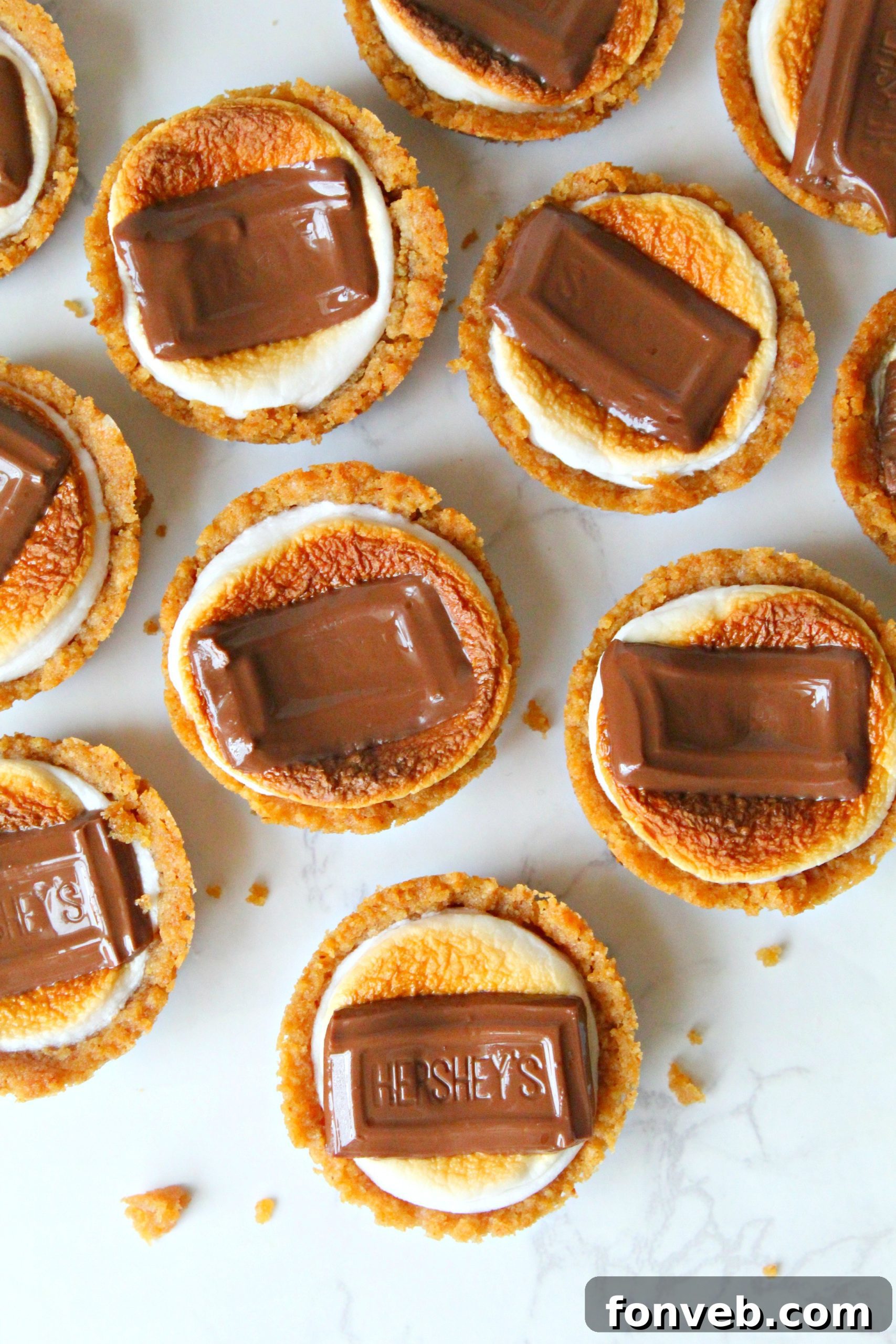 Preparing graham cracker crumbs for the cookie cups.