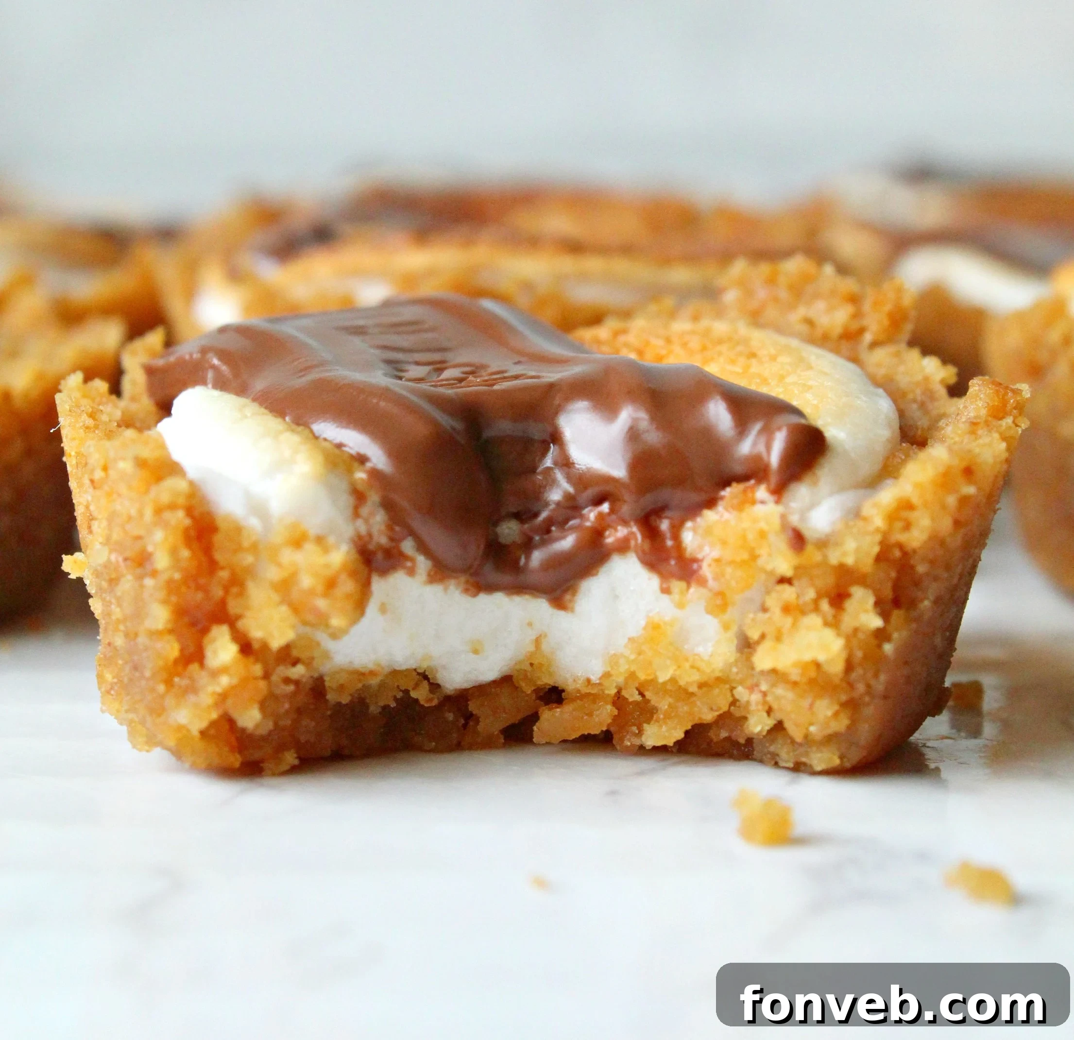 A batch of freshly made S'mores Cookie Cups, perfect for sharing.