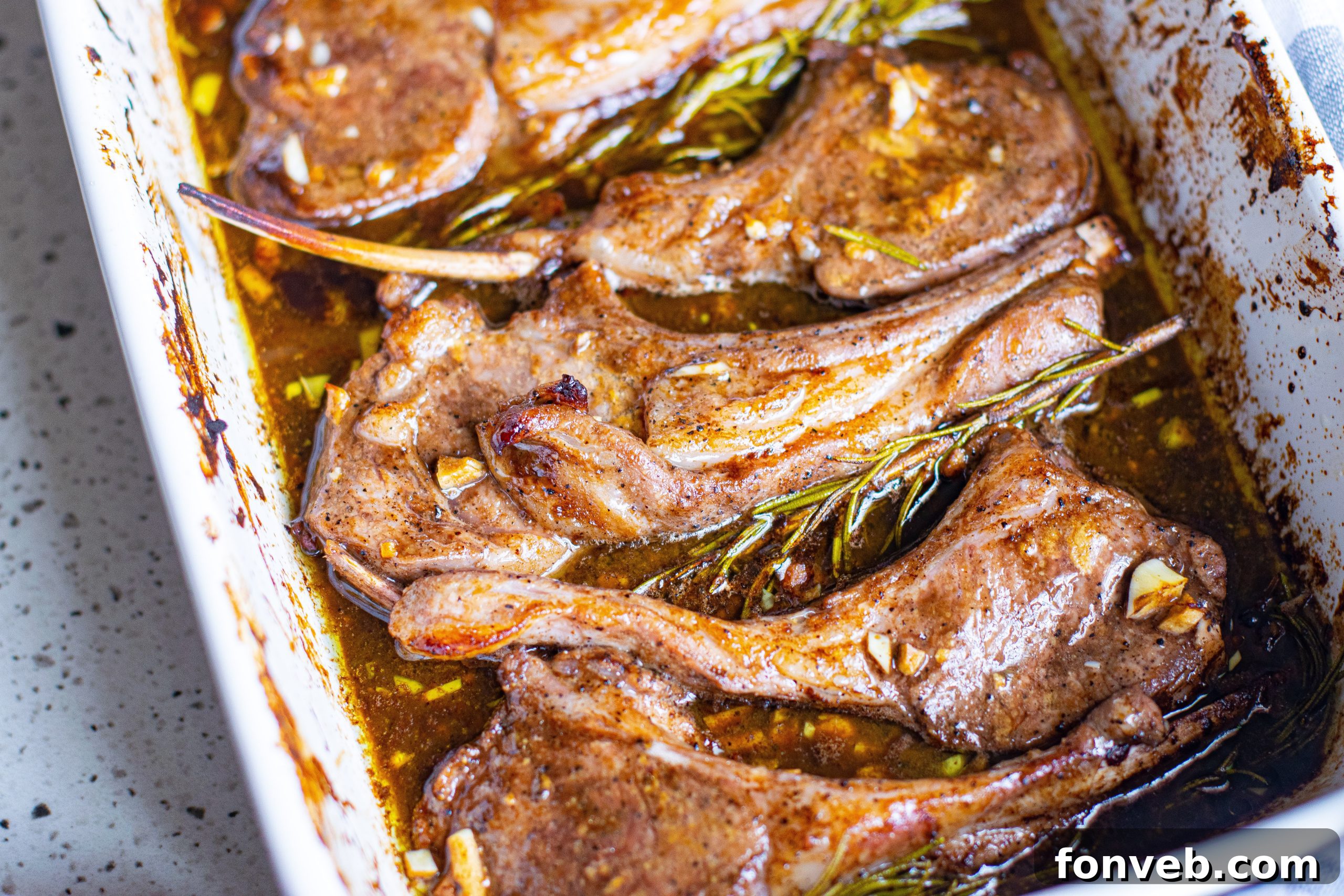 Close-up of a bowl of balsamic garlic marinade, highlighting the smooth texture and rich color