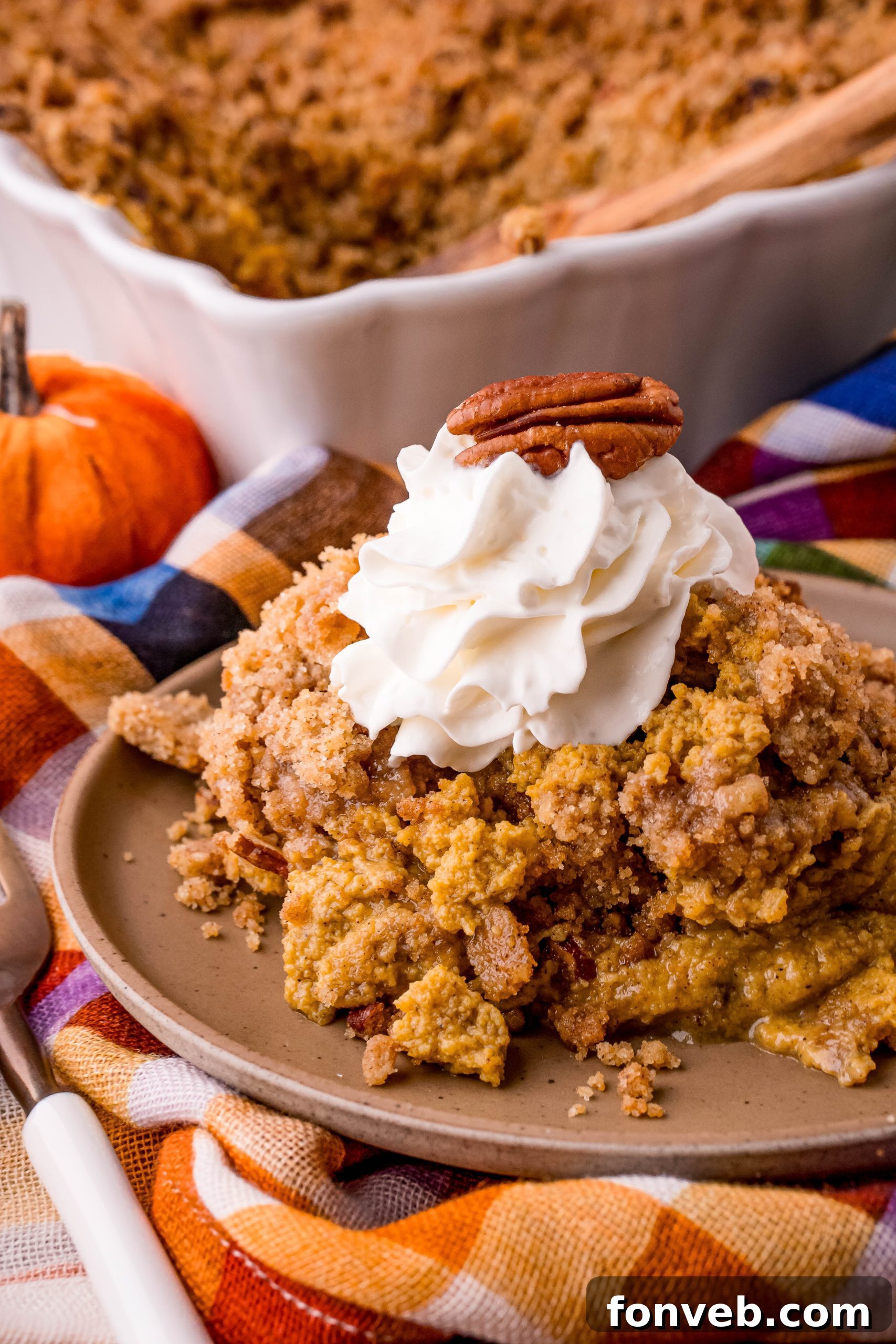 Delicious Pumpkin Crisp cooling on a wire rack