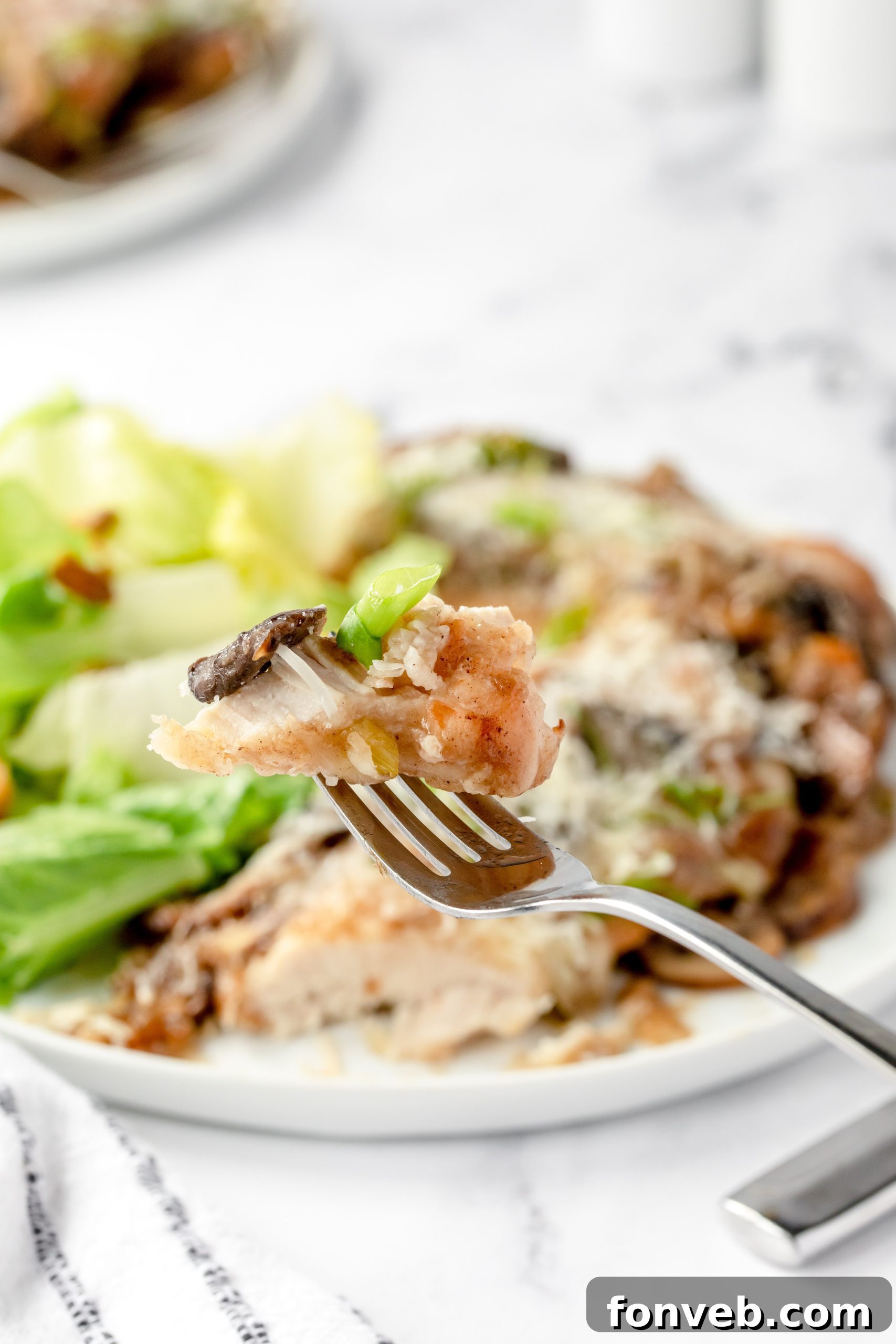 Ingredients for Chicken Lombardy: butter, flour, salt, pepper
