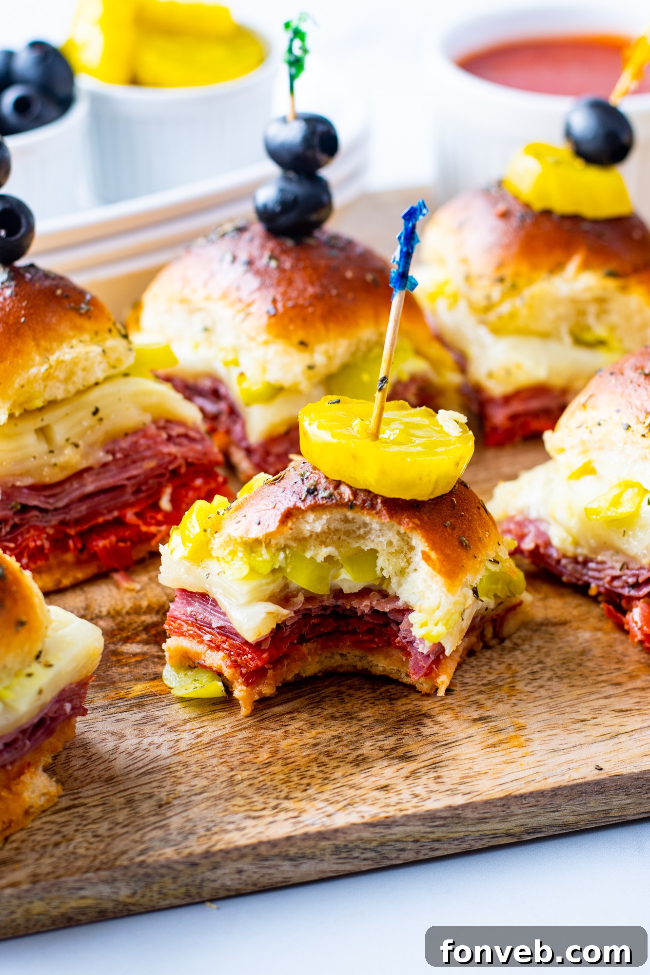 Little Italian Bites 7 Serving of Italian Sliders with dipping sauce