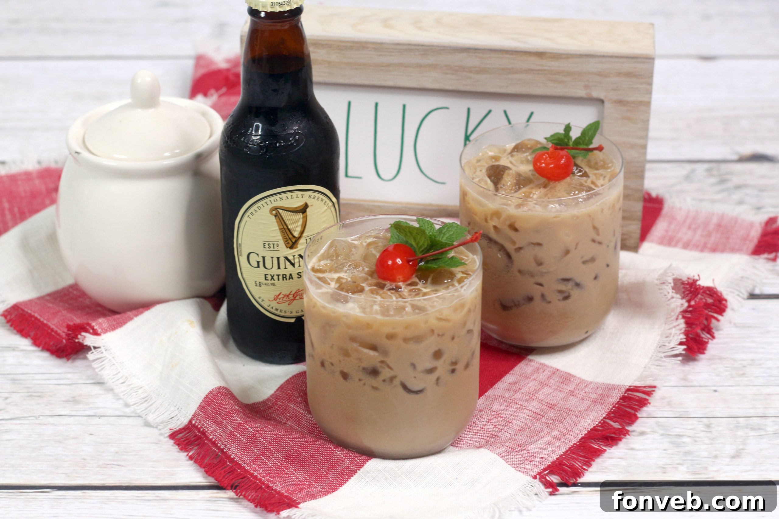 Close-up of a Baileys Irish Cream Cocktail, showcasing its rich, inviting color and smooth consistency in a glass.