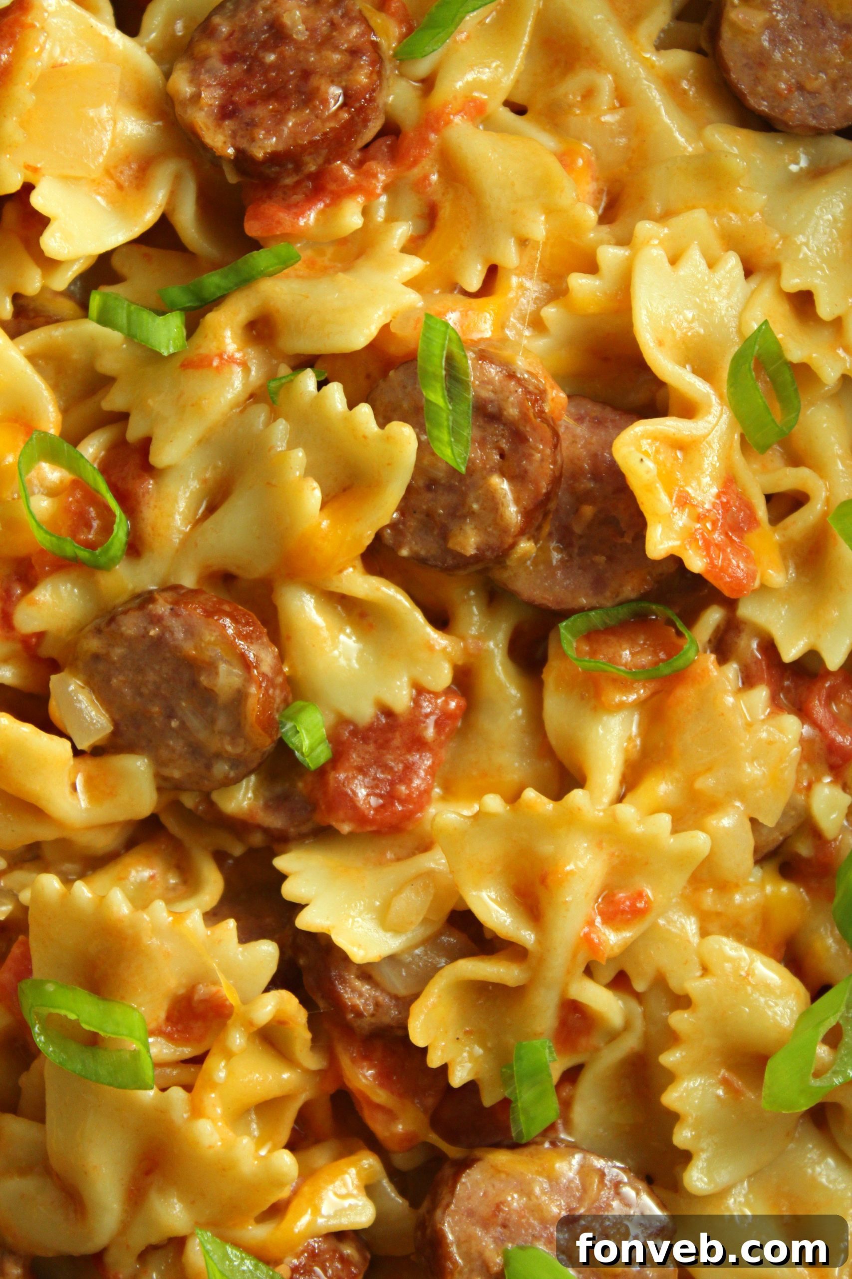 Cooked kielbasa and onions