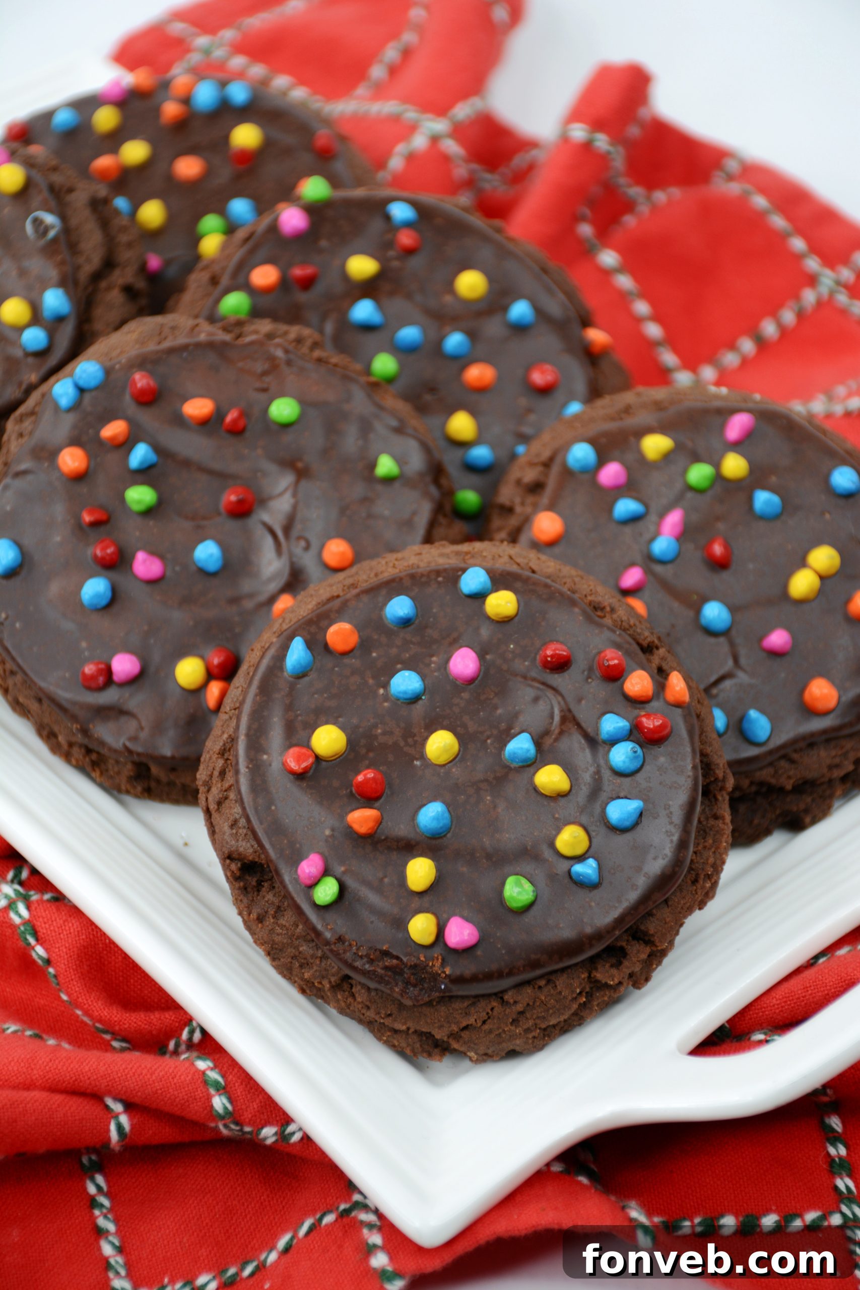 Delicious Cosmic Brownie Cookies, a perfect Crumbl copycat recipe, on a cooling rack.