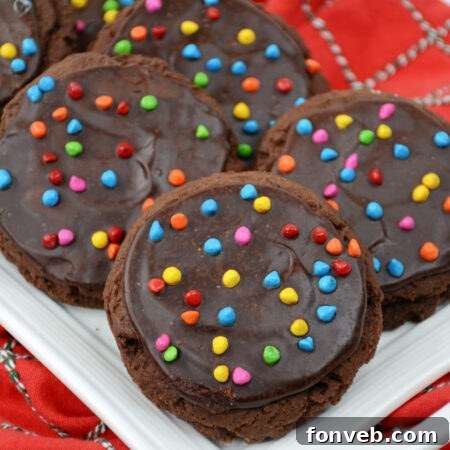 Cosmic Brownie Cookies (Crumbl Copycat) finished product.