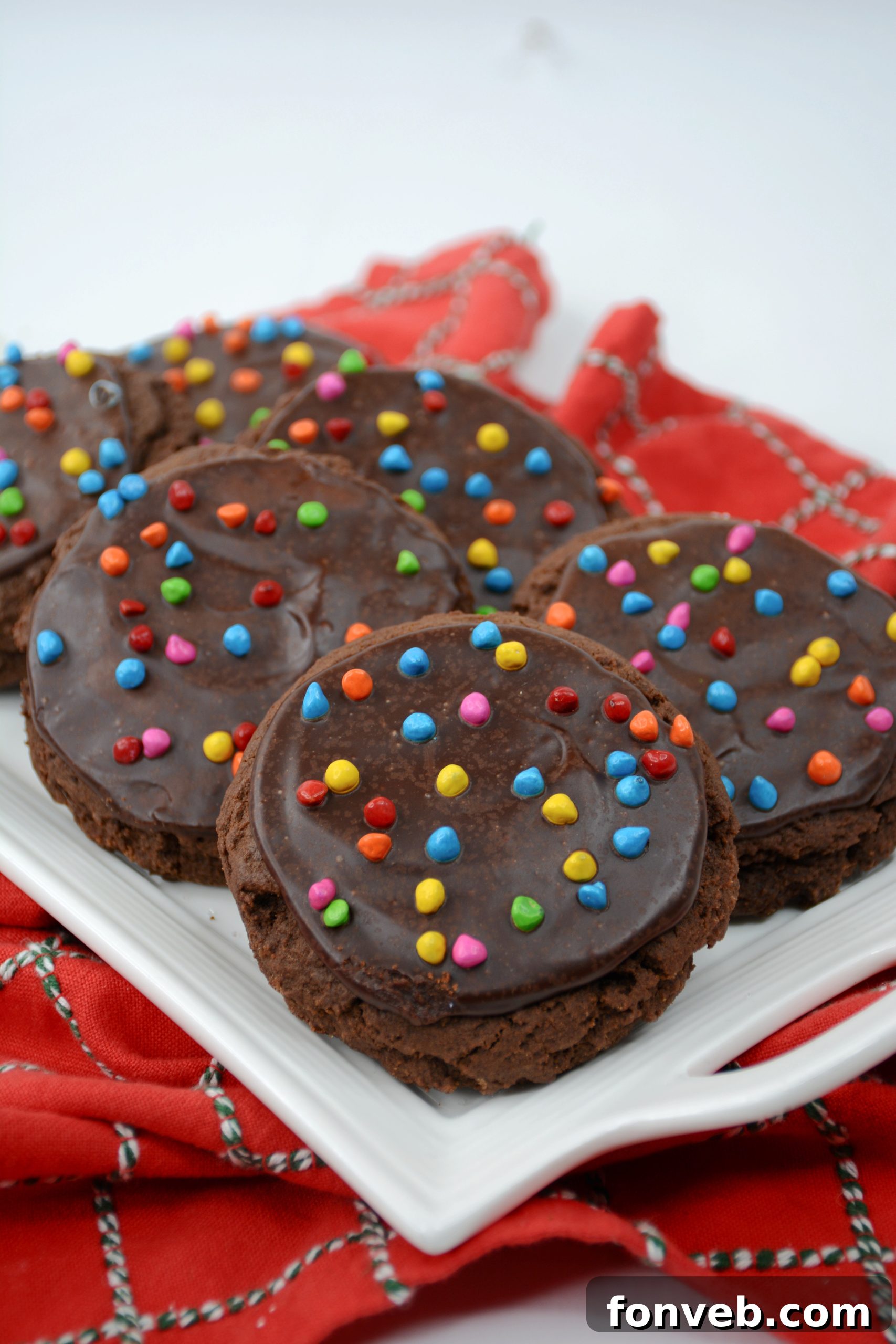 Ingredients for making Cosmic Brownie Cookies laid out on a table.