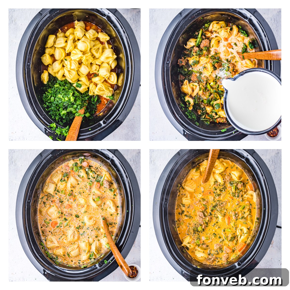 A smaller, square image showcasing the rich texture of the soup