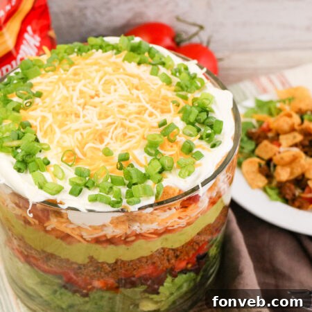 Taco Salad Trifle Sample
