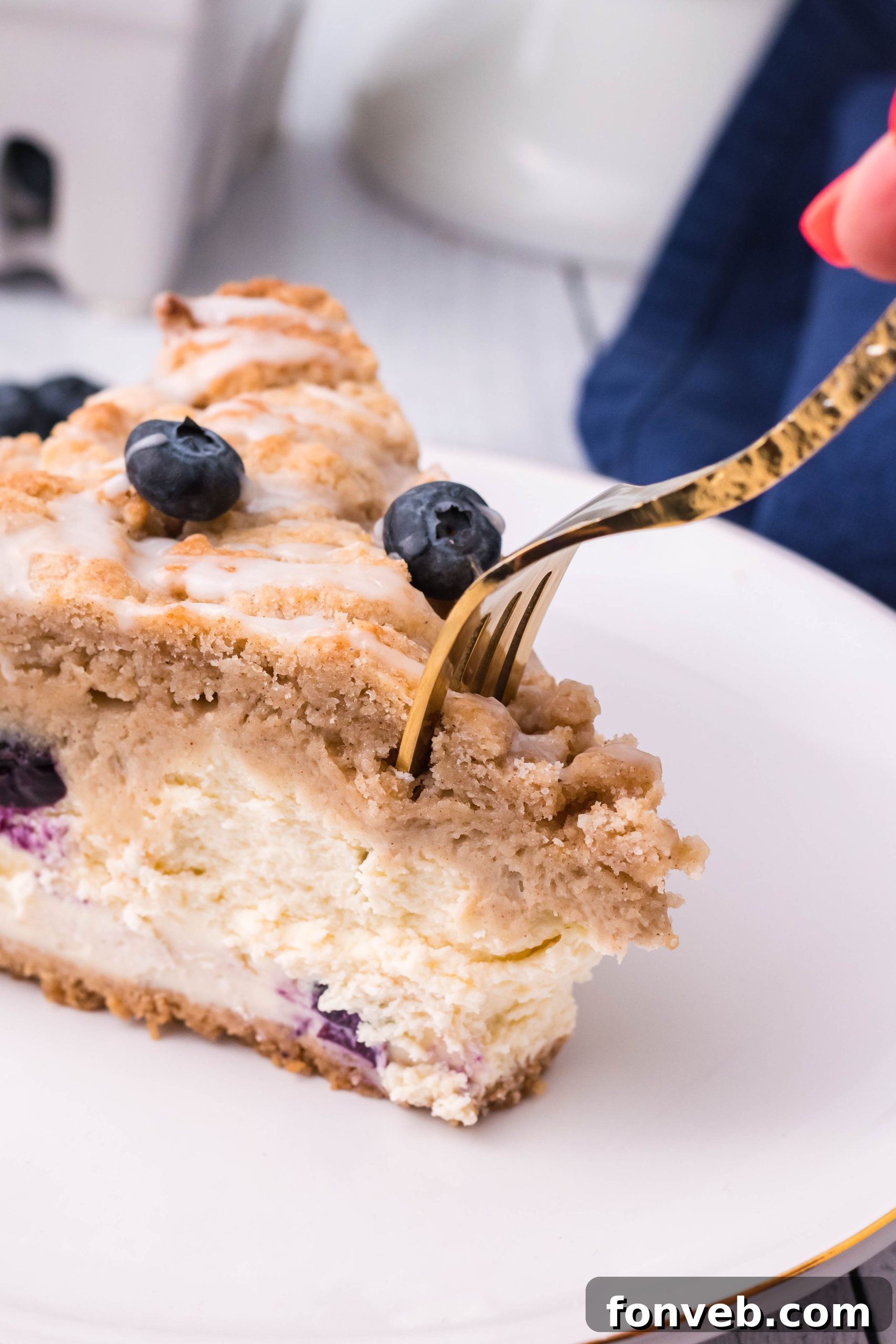 Ingredients for Blueberry Coffee Cake Cheesecake