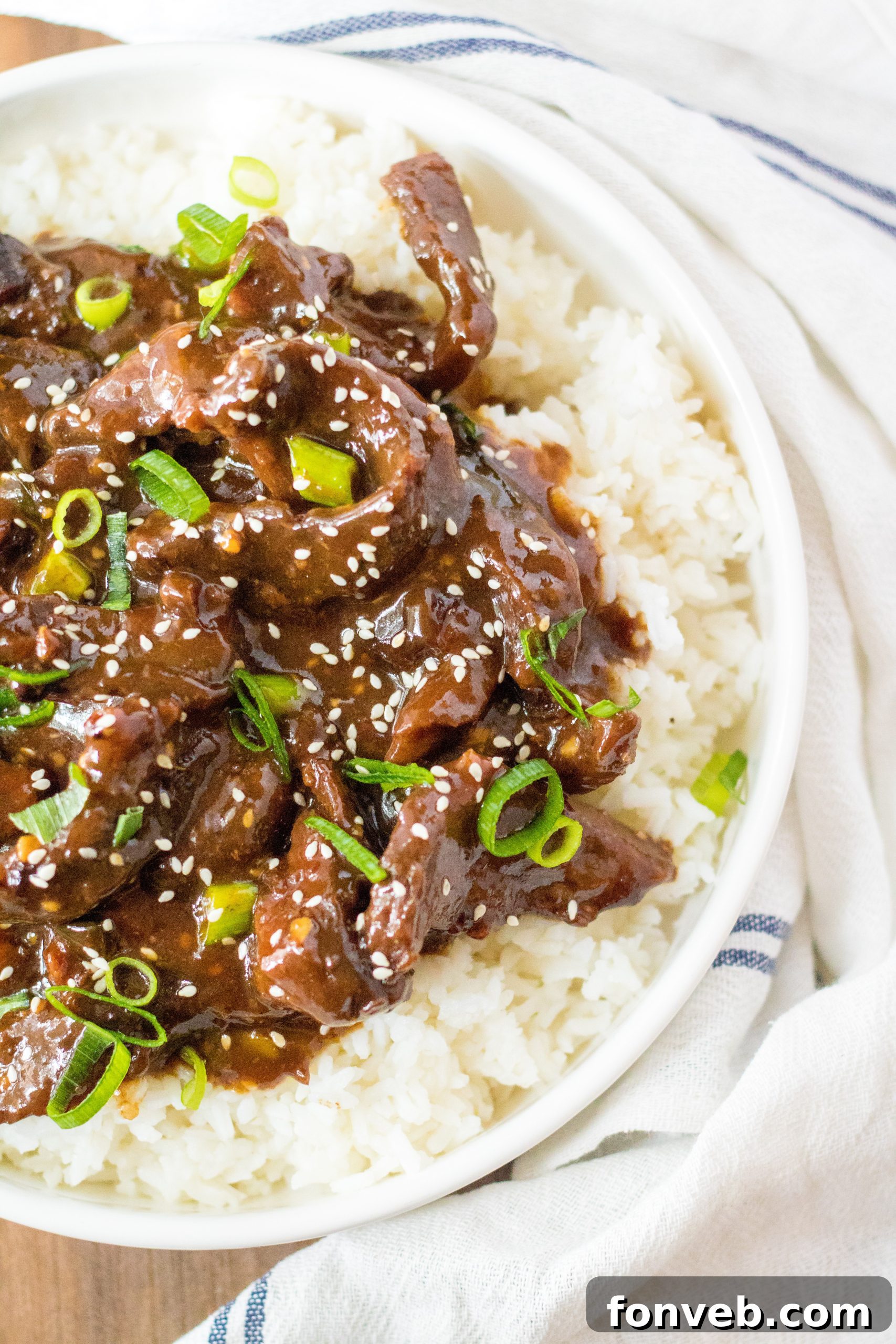 Slow Cooker Mongolian Beef Delight 11 Slow Cooker Mongolian Beef in the pot