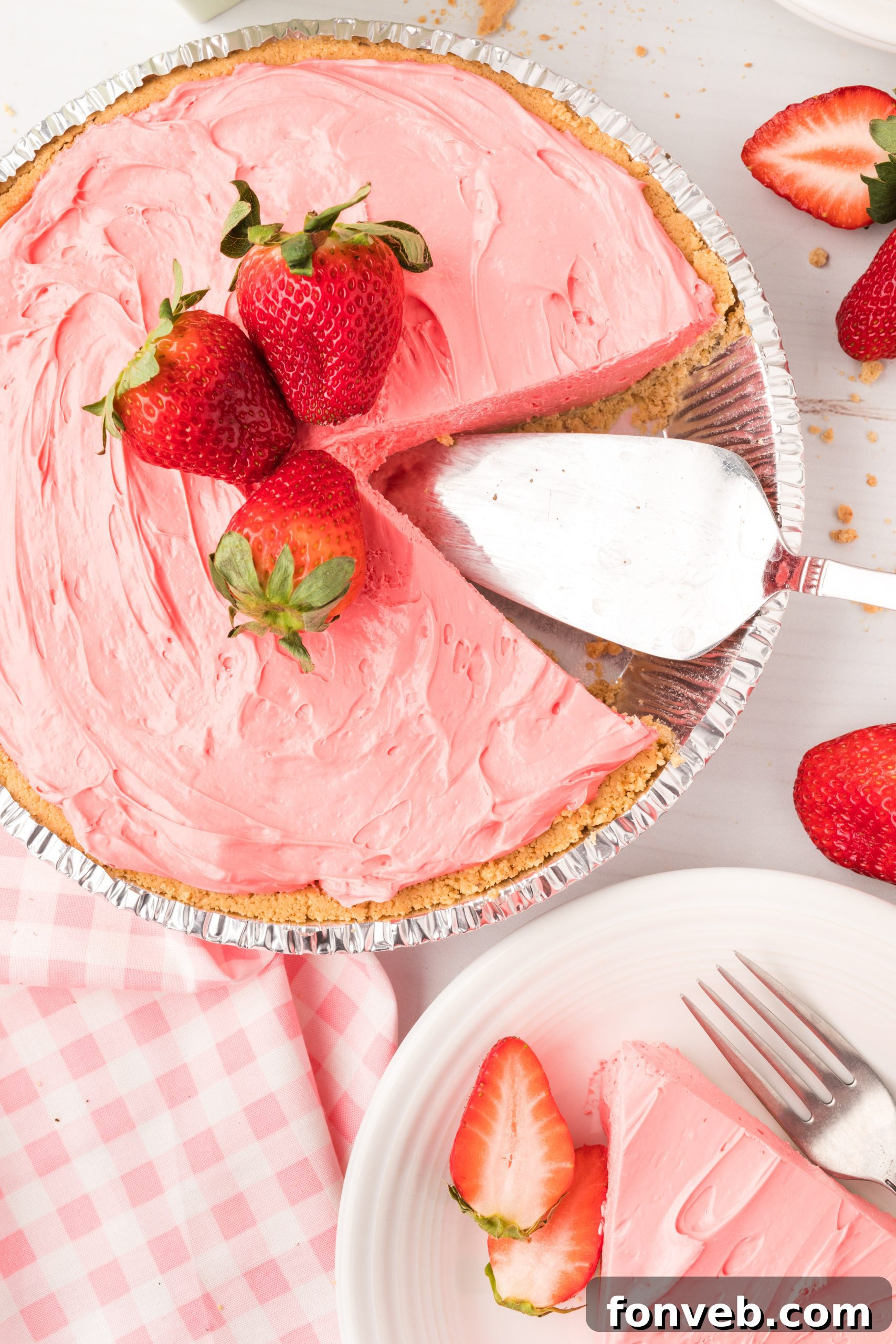An array of colorful Kool-Aid pies, demonstrating different flavor possibilities.