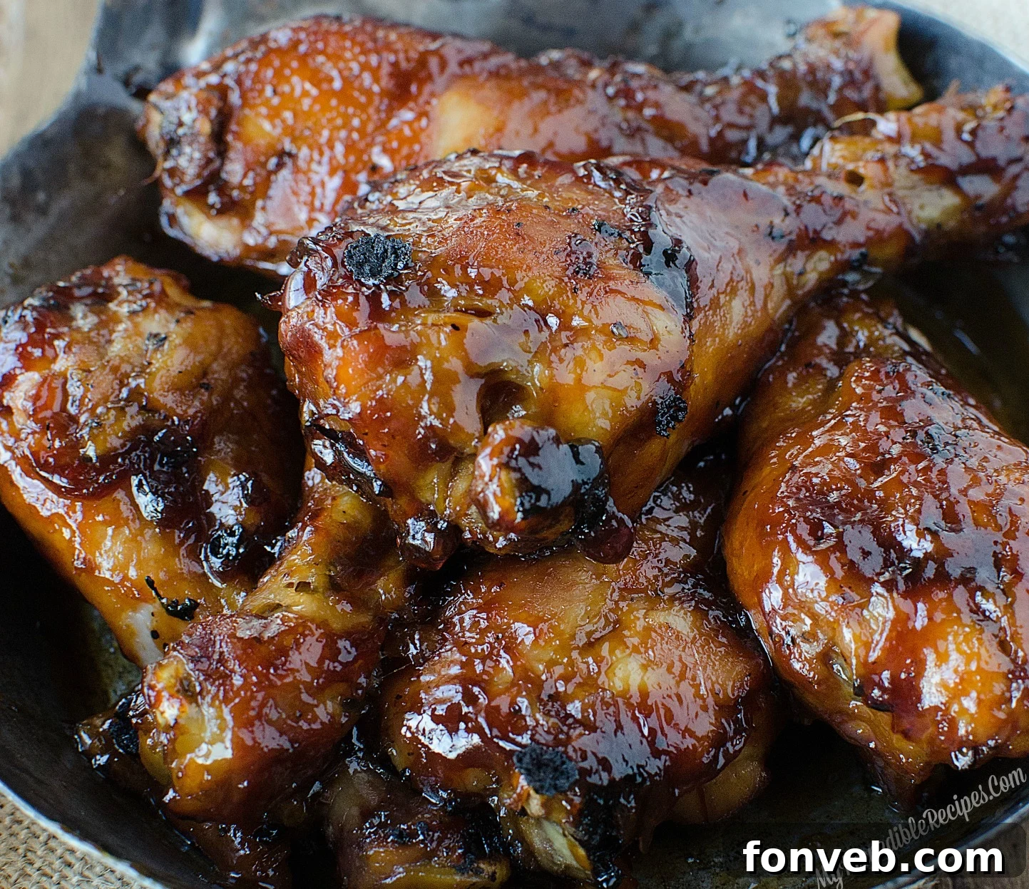Delicious Slow Cooker Sticky Sweet Bacon Glazed Chicken