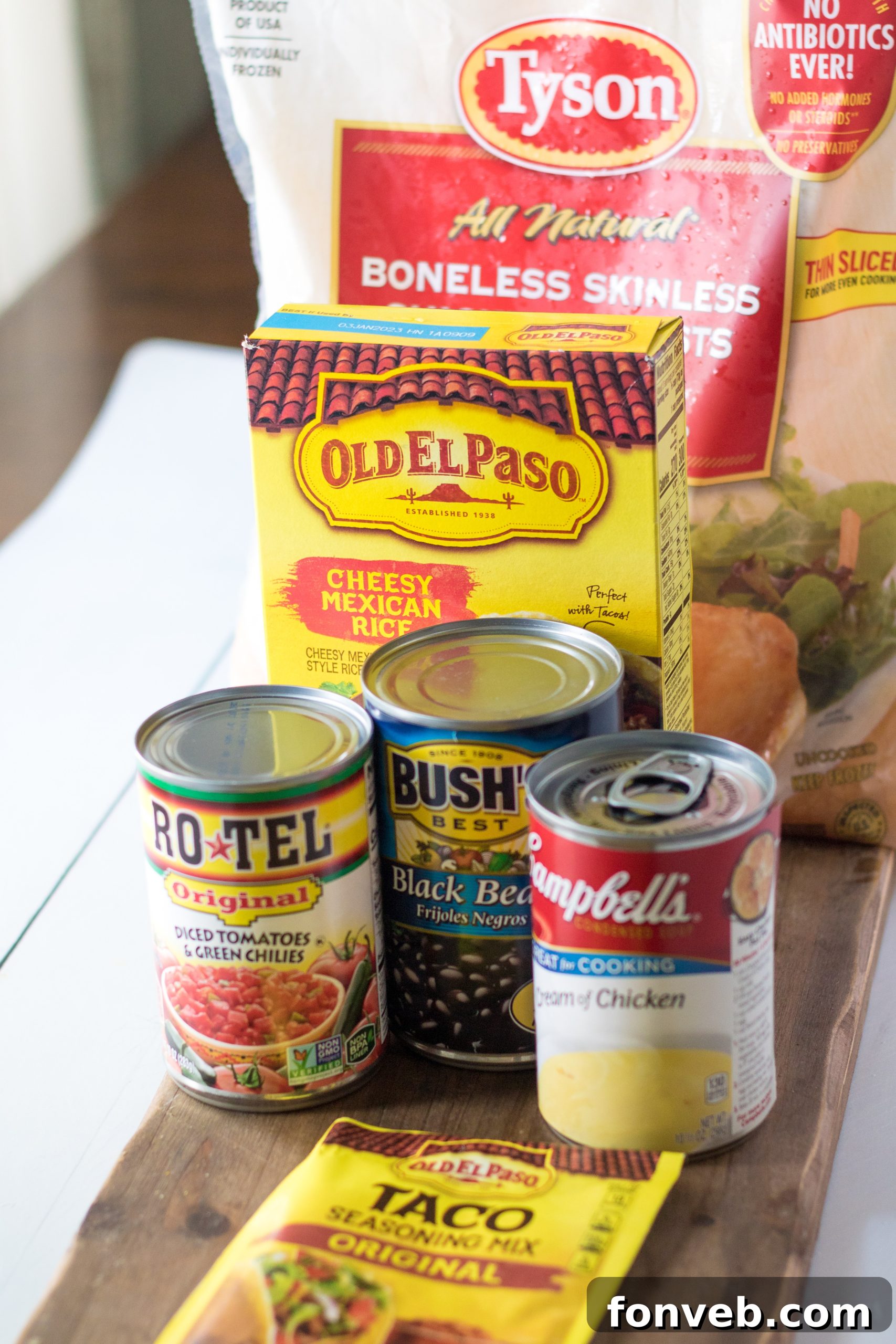 Creamy Slow Cooker Cheesy Chicken Taco Rice 3 Close-up of Slow Cooker Cheesy Chicken Taco Rice in a bowl, ready to eat