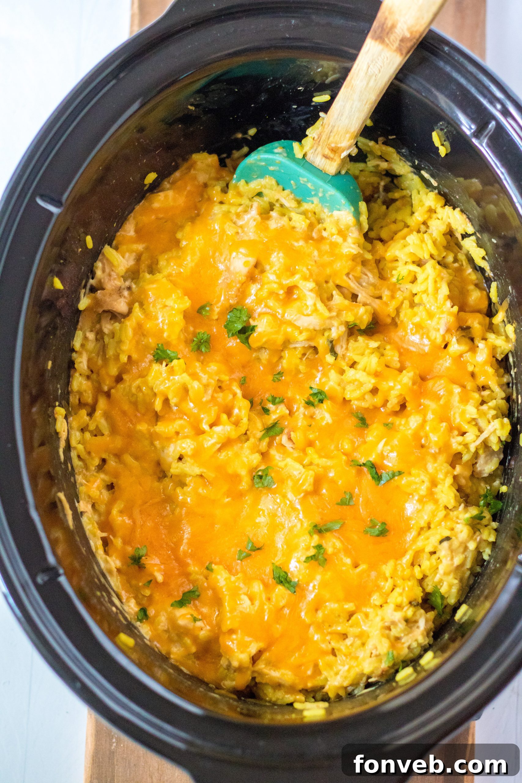 Ingredients laid out for the Cheesy Chicken and Rice recipe.