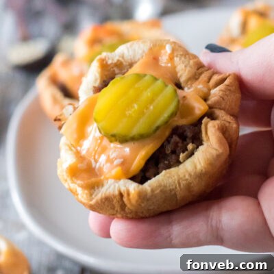 Finished Big Mac Cups recipe image.