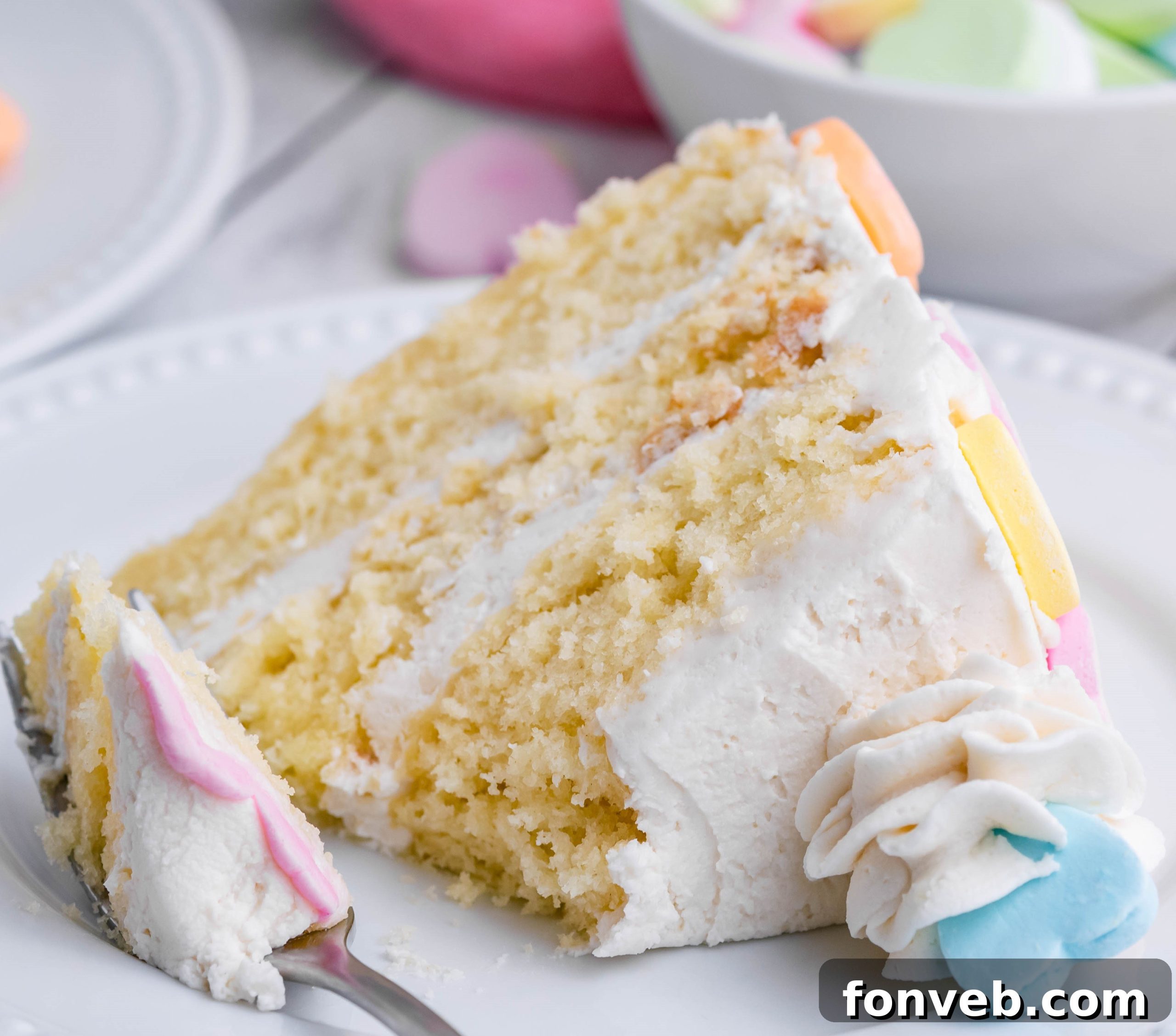 Conversation Hearts candy ready for cake decoration