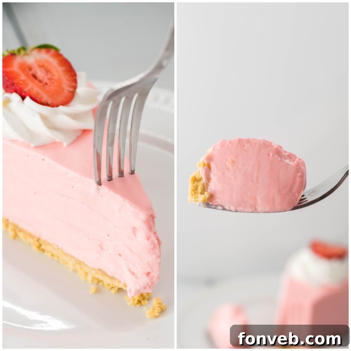 Luscious No-Bake Strawberry Cheesecake 10 A package of strawberry Jell-O mix and a measuring cup with boiling water.